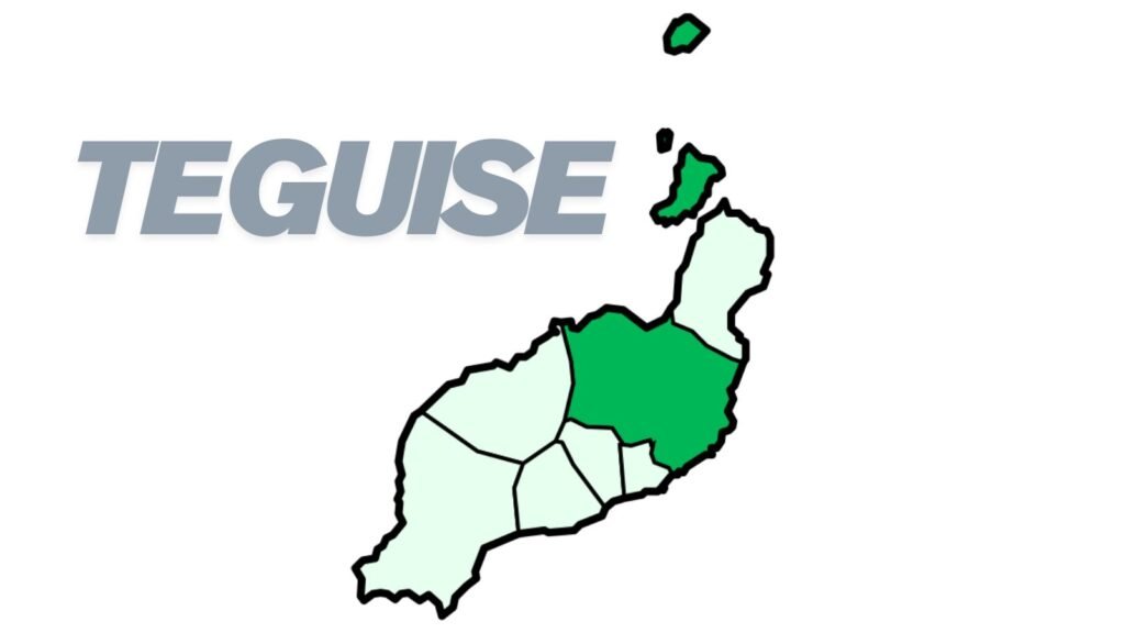 Mapa de Teguise, Lanzarote.